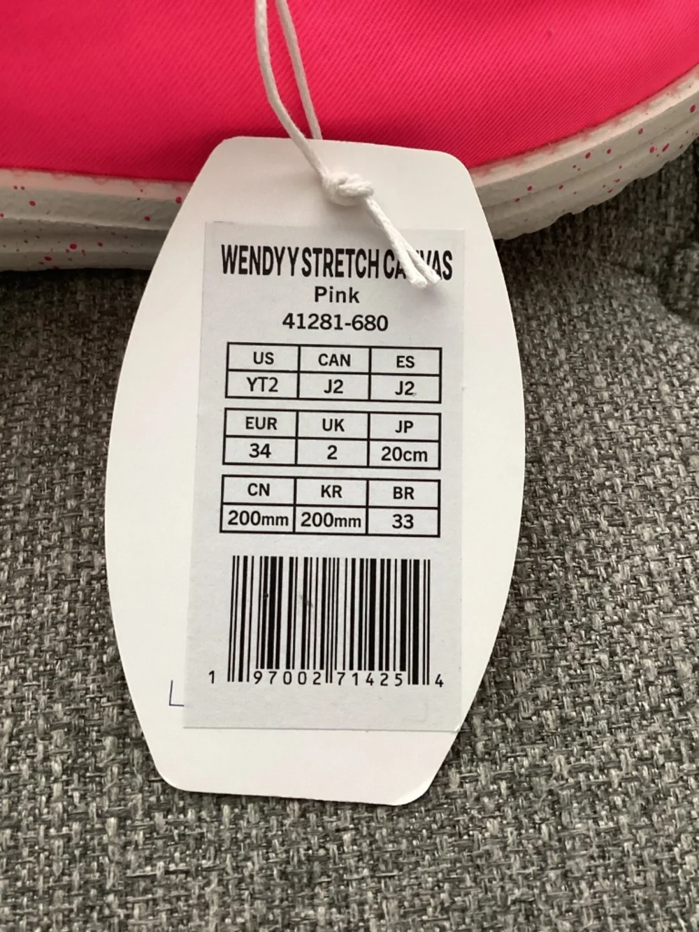 Hey Dude Little Girls' Wendy Canvas Casual Moccasin Sneakers, size 2